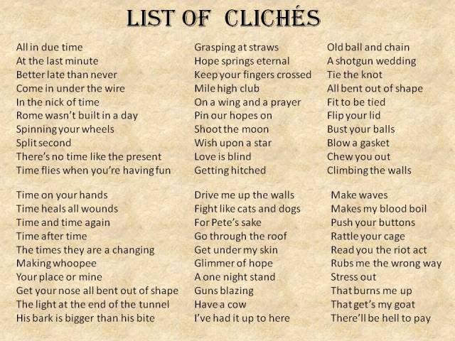 Clichés: Definition and Examples